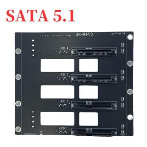 SATA 하드 디스크 드라이브 백플레인 NAS 수납함 카드 서버 확장 6Gbps 7/29P SSD HDD 어댑터 4D 전원 공급
