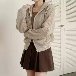 [올리비에스클로젯] 하찌 꽈배기 투웨이 집업가디건_O2601CD001A