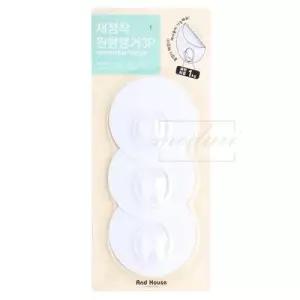 점착형 원형행거 3p 화이트 부착형행거 W1F9C90