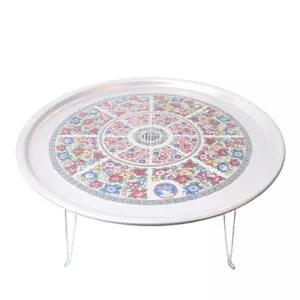 별왕대 좌식테이블 원형밥상 좌식상 접이식밥상 밥상 전통밥상 알루미늄