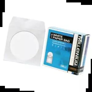 밀레니엄 종이 CD케이스 흰색 박스(20개입) 100매/갑