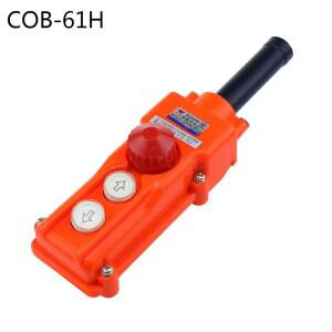 Cob 방수 업 다운 푸시 버튼 크레인 호이스트 스위치 COB-61h