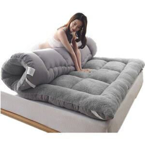 2인 극세사토퍼 투꺼운 매트리스 싱글 벨벳매트리스 컴포트 1인 순양모 도톰한 얇은