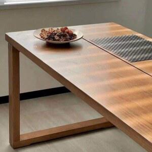 고재 테이블 대형 원목 10인 120x60x75 도어 템바 월넛 고재가구 우드슬랩 학원