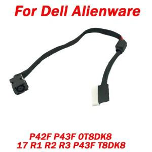 Dell Alienware DC 전원 잭 케이블 충전 와이어 코드 17 R1 R2 R3 P43F T8DK8 용  1개