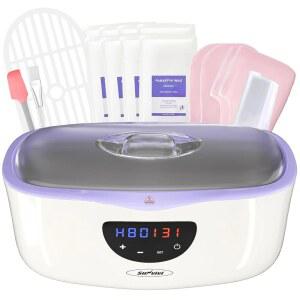 손과 발을 위한 Sunvivi 파라핀 왁스 기계 4000ml 대용량 목욕 기계(8팩 리필 포함)