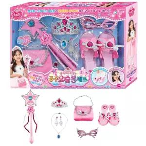 유아 왕관 가방 구두 요술봉 변신 도구 세트 장난감 소품 공주놀이 어린이 마법봉