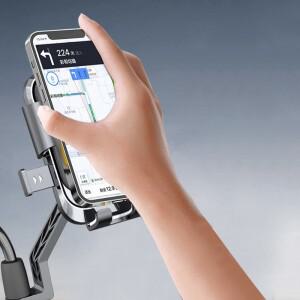 일반 바이크 오토바이 휴대폰 핸드폰 거치대 360도 회전 내비게이션 브래킷 스쿠터 클립 자전거 타기 사이