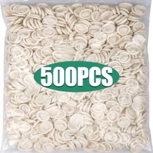 흰색 라텍스 미끄럼 방지 손가락 침대 일회용 커버 정전기 엄지 슬리브 장갑 끝 보호기