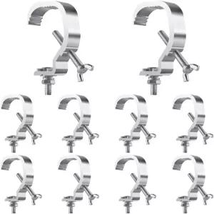 트러스 C 클램프 1.182인치 올라라이트 스테이지 라이트 10팩 3050mm OD 튜브에 적합 적재 용량 55LB 조명