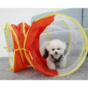 [콩심팥심]1P 강아지 미로 동굴 레드 놀이터 터널 캣터널 장난감 강아지스포츠