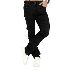 블루크라프 남성 스트레이트 레그 청바지 스트레치 겨울 안감 바지 플리스 얇은