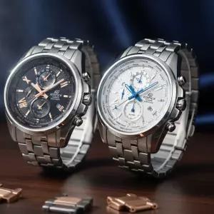 [카시오]에디피스 남성 메탈시계 크로노그래프 알람 남성 패션 손목시계