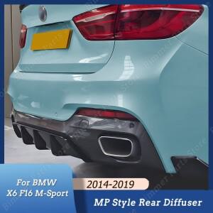 MP 스타일 리어 스포일러 립 범퍼 디퓨저 스플리터, 차체 튜닝 키트, 글로스 블랙 ABS 플라스틱, BMW 호환