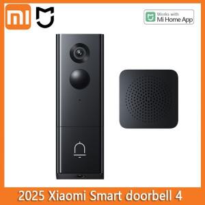 샤오미 스마트 초인종 4 고화질 적외선 듀얼 렌즈 스마트 홈 무선 캣아이 틈새 카메라 미홈 앱 연동