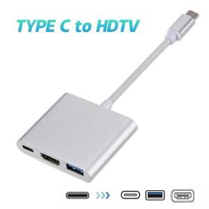 삼성 호환 화웨이 호환  호환용 USB-C to HDMI 3 in 1 케이블 컨버터 3.1 타입 C 4K 어댑터