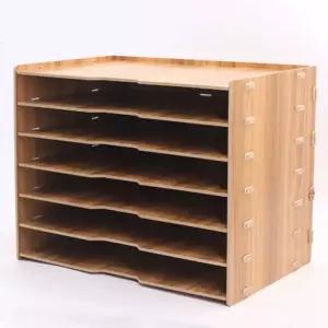 종이보관함 수납함 형 골판지 함 도화지 지류 폴더 대형 그림판 원목