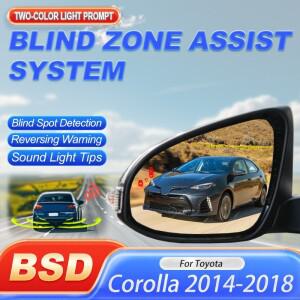 도요타 코롤라 2014~2020용 차량 스마트 사각지대 감지 시스템 BSD BSM BSA 후방 미러 라이트 알람 전자기