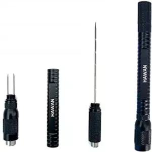 하완 시가 펀치 4 in 1 멀티툴 듀얼 사이즈 펀치와 드로 인핸서 커터 및 트윈 너버(색상 블랙)...