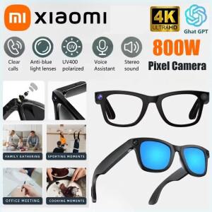 Xiaomi 800W 픽셀 지능형 안경 G300 AI HD 촬영 비디오 녹화 음성 통화 번역 스마트 안경 광변색 렌즈