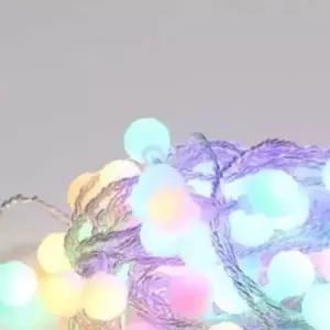 쌍문상회 LED 크리스마스트리 앵두볼 전구96구 투명선 4색 줄조명