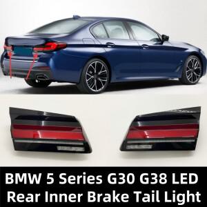 BMW 호환 5 시리즈 G30 G38 LCI 2020-2022 자동차 리어 범퍼 LED 이너 브레이크 테일 라이트 OE: 632184938