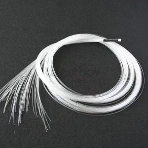 꼬리광 0.5mm 1mm PMMA 엔드 글로우 플라스틱 광섬유 케이블 LED 라이트 엔진 자동차 가정 DIY 별빛