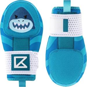 청소년 야구 슬라이딩 미트 샤크 블루 디자인 와 청소년을 위한 보호용 왼손 또는 오른손용 양손잡이 핏