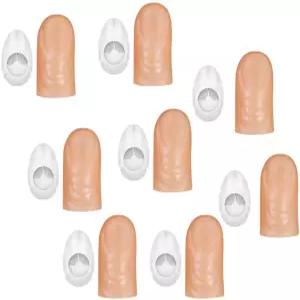 NUOBSTY 15 PCS 핑거 라이트 세트 커버 놀이기구 조명 트릭 엄지 팁 장난감 으스스한 공연 소품 마술사