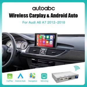 Audi A6 A7 2016-2019 용 무선 CarPlay 디코더, Android 자동 인터페이스 미러 링크 AirPlay Bluetooth USB