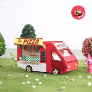 DIY OOZ704D6 조립 태엽 오르골 피자트럭