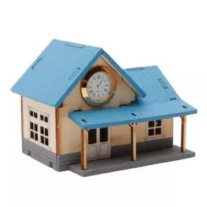 DIY XVQ687H0 조립 오르골시계 간이역