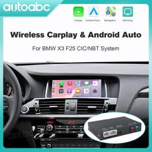 BMW 호환 X3 F25 G01 NBT/CIC 시스템용 신형 무선 CarPlay  Android Auto 미러링크 기능 디코더 (순정  애