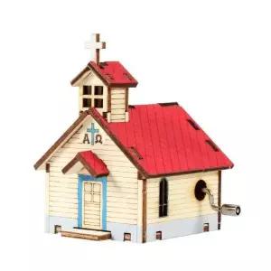 DIY DET316E2 조립 오르골 교회A