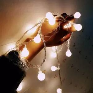 캠핑 CJZ480G0 알전구 줄조명 앵두전구 와이어줄 건전지 40구