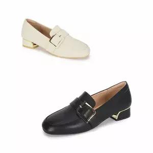 [하프클럽/무크]여화 머시 소가죽 버클 로퍼 2colors