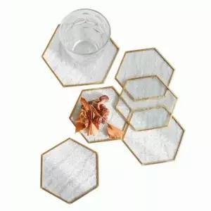 받침대 PUD881W6 티코스터 골드 유리 향받침 인센스홀더 인센스