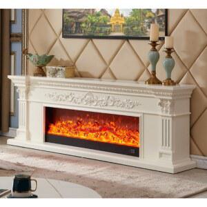 미국식 벽난로 불멍 디지털 업체 가정용 가짜불 분무 없음 시계 특이한 거실 감성 페치카