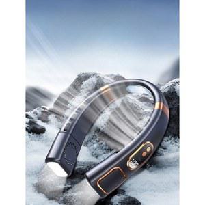 목걸이 선풍기 LED등 써큘레이터 캠핑 쿨링 소형 USB 화이트 쿨러 여름 무선 충전식