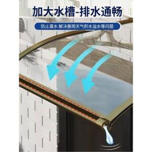 투명 렉산캐노피 빗물받이 현관 차양막 두께1 0mm 100x200