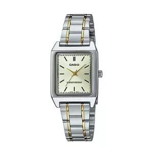 [신세계라이브쇼핑]카시오 LTP-V007SG-9E 여성 스퀘어 아날로그 메탈 손목 시계