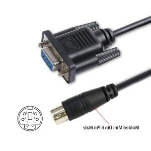 DB9 암컷 미니 소형 호환 딘 6핀 RS232 케이블 LS XGB XBM XBC PLC 제어 및 프로그래밍 호환