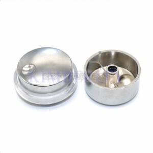 투명 라이트 컵 전위차계 손잡이 캡 도금 볼륨 조절 스위치 6mm 플라워 샤프트 구멍 34.5x16mm 1 개