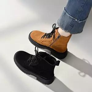 여성신발 겨울 워커 스트랩 라이더 부츠 시크 앵글 카고 플랫 심쿵해외구매