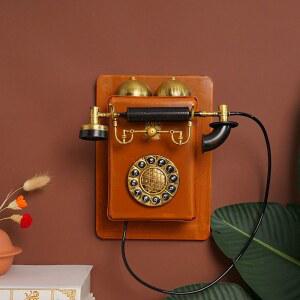 레트로 카페 가게 전화기 다이얼 앤틱소품 영국 카페클래식전화기 수입 자취방 일반