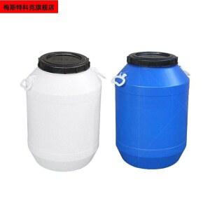 원형말통 드럼통 플라스틱통 양동이 500L 150리터 있는 지게차 원형 발효통 드럼