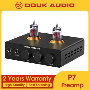Douk Audio P7 HiFi 포노 스테이지 튜브 프리 앰프 하이 패스 필터가있는 MM 턴테이블 용 오디오 스테레오