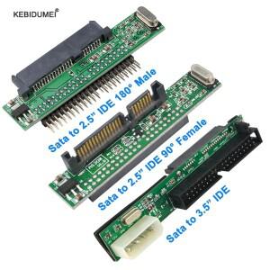 Sata-IDE 어댑터 2.5 Sata Female-3.5 IDE Male 변환기 40 핀 포트 1.5Gbs 2.5-3.5 지원 ATA 133 100 HDD C
