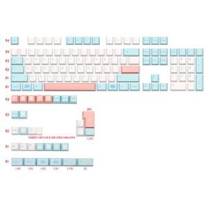 1세트 GMK Noel Dye Subb Keycaps PBT 체리 프로필 독일어 프랑스어 이탈리아어 스페인 영국 ISO 키 캡 TKL