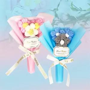 마주모아샵 뜨개 미니꽃다발 산소용조화